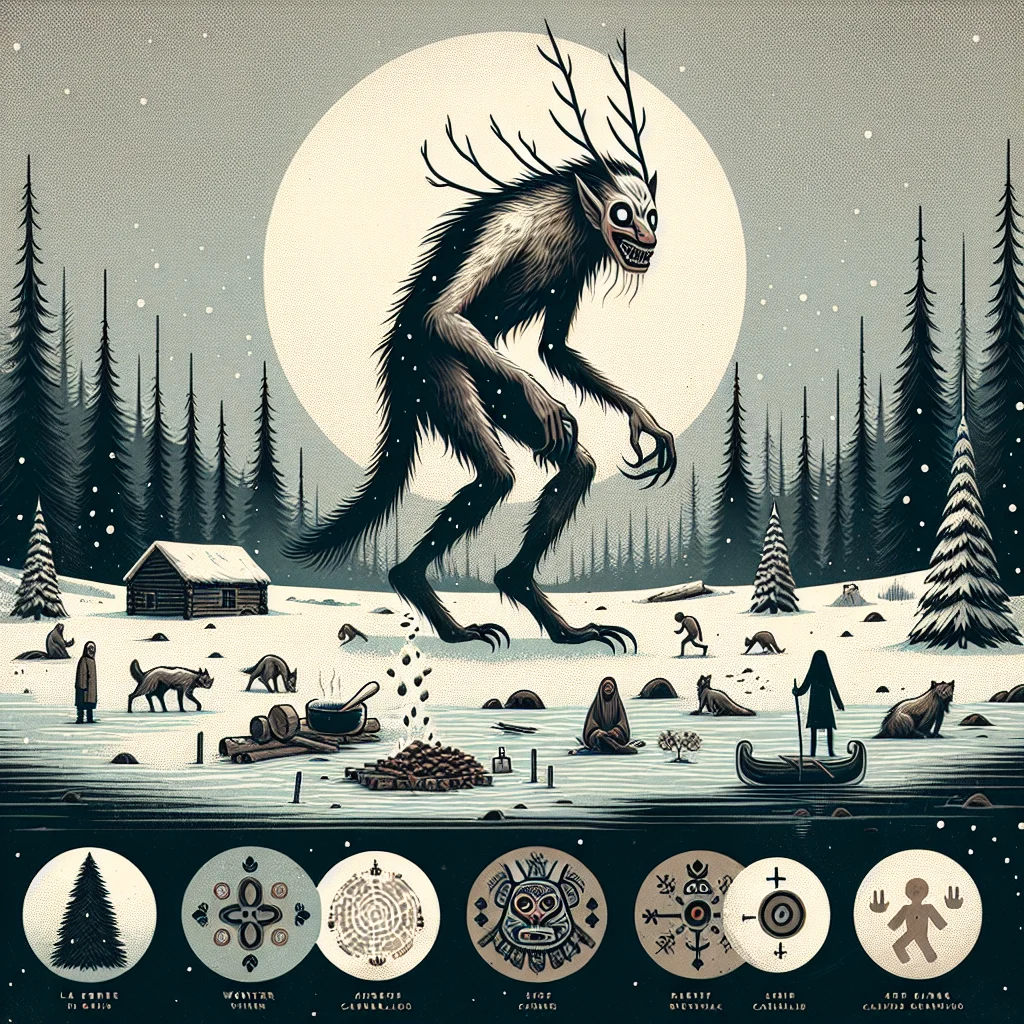 Illustration — Le Wendigo