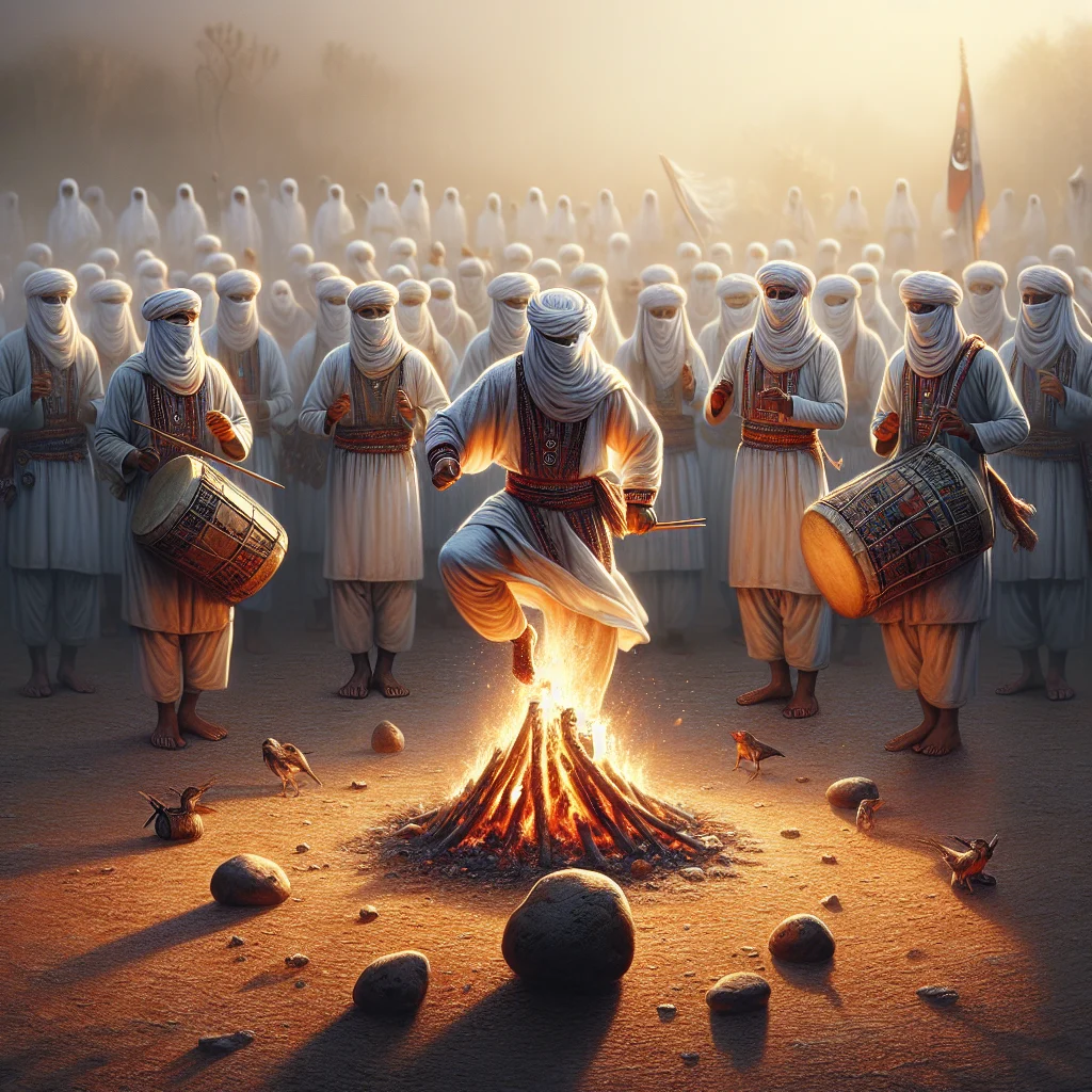 Illustration — La danse du feu