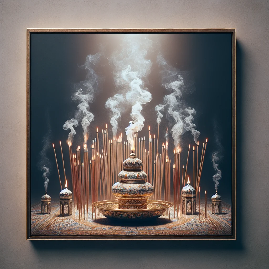 Illustration — Brûler de l'encens