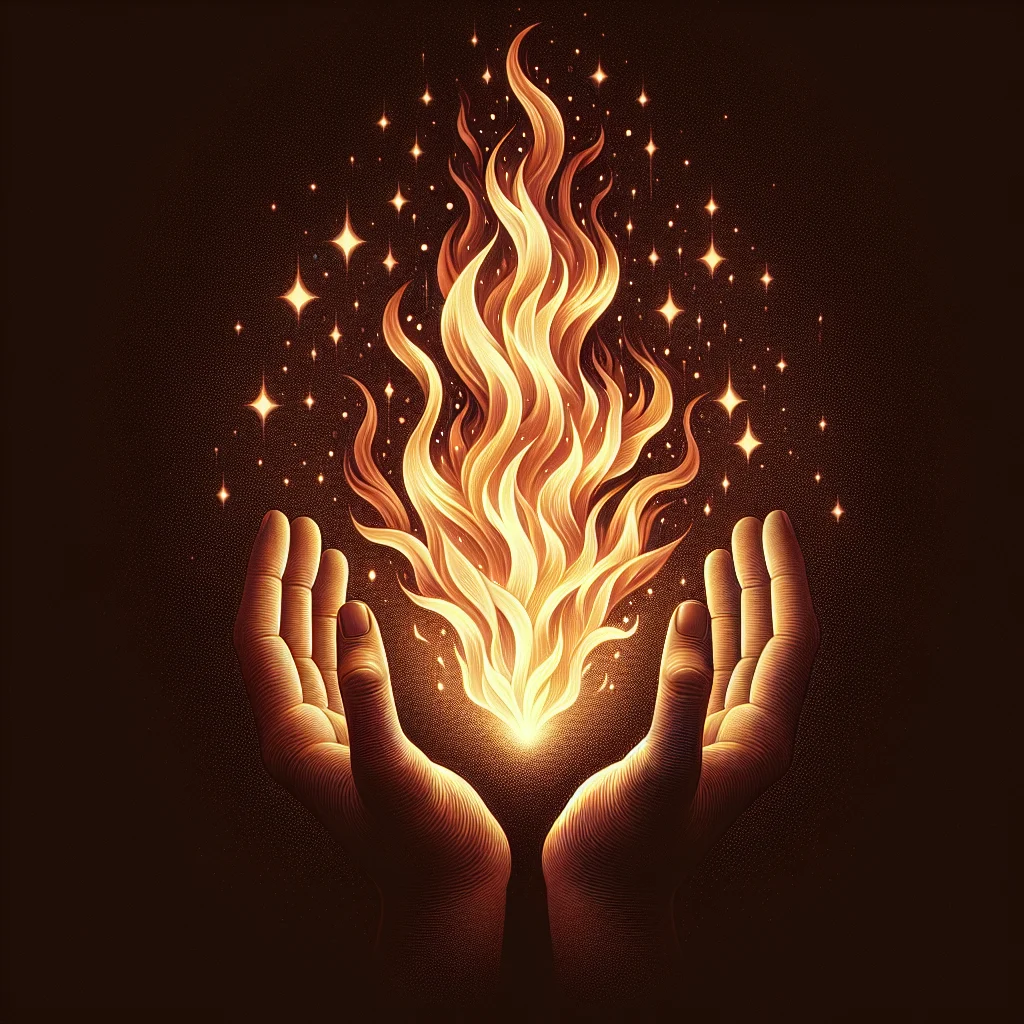Illustration — Feu qui crépite