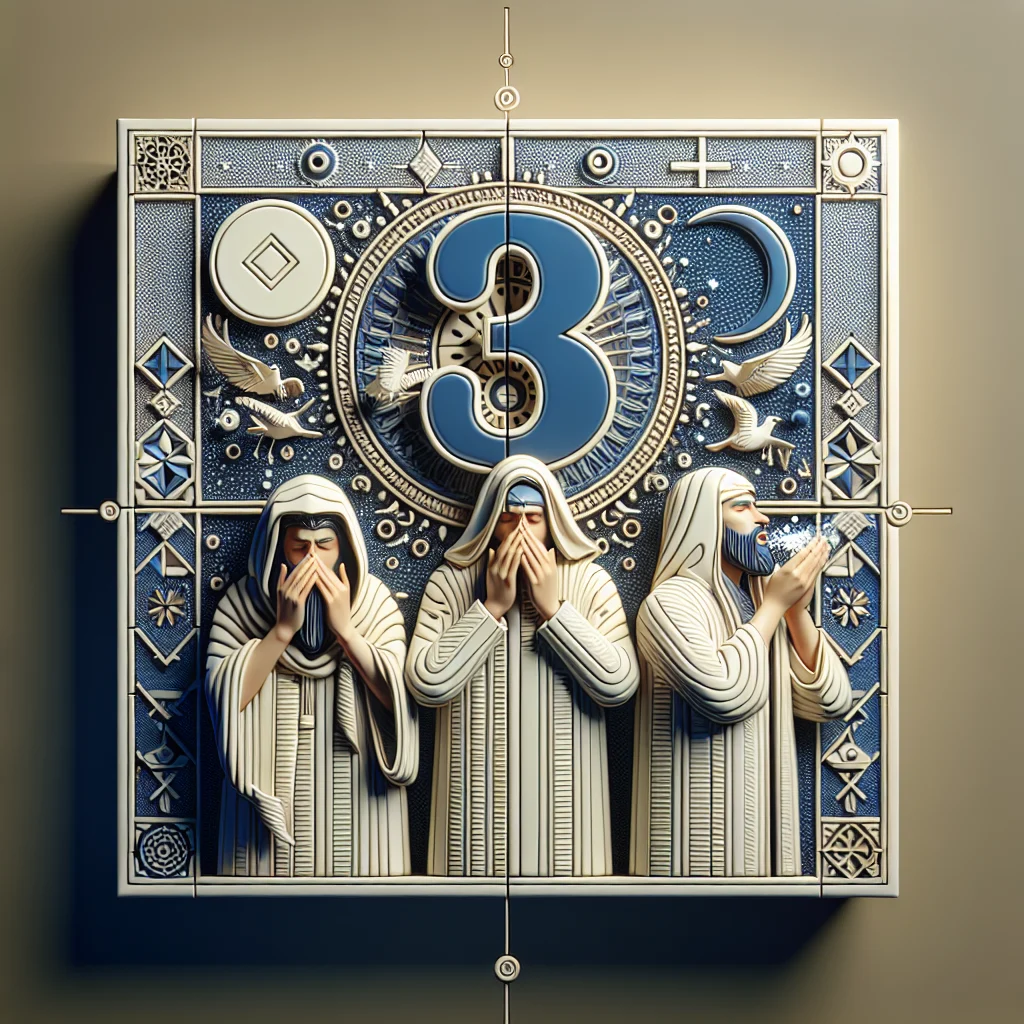 Illustration — Éternuer 3 fois
